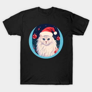 Turkish Angora Cat Xmas, Love Cats T-Shirt